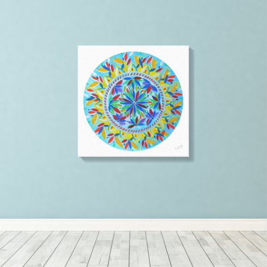 Mandala Vitalis  Canvas Afdruk (Insitu (Houten vloer))