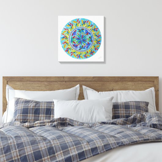 Mandala Vitalis  Canvas Afdruk (Insitu (Slaapkamer))