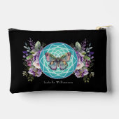 Mandala Vlinder Paarse Bloemrijke Esoterische Held Etui (Achterkant)