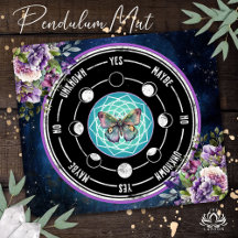 Mandala Vlinder Paarse Bloemrijke Psychische Sling