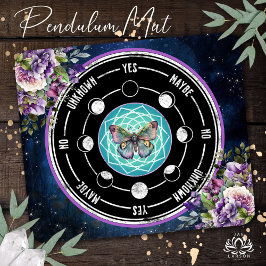 Mandala Vlinder Paarse Bloemrijke Psychische Sling Muismat