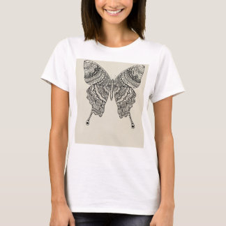 Mandala Vlinder T-Shirt – Boho Esthetisch Design
