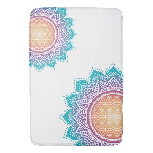 Mandala Vloer van het leven Badematte Badmat (Voorkant Verticaal)