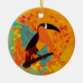 Mandala vogel keramisch ornament (Voorkant)