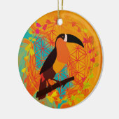 Mandala vogel keramisch ornament (Links)