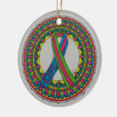 Mandala voor gemetastaseerde borstkanker keramisch ornament (Links)