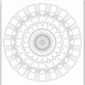 mandala voor het kleuren van pagina's sticker (Voorkant)