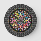 Mandala . Vrede, liefde, wandklok (Voorkant)