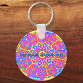MANDALA W/ MANTRA Sleutelhanger (Voorkant)