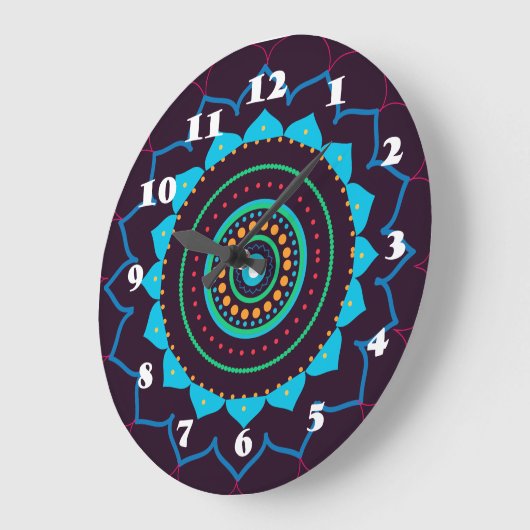 Mandala Wall Clock Grote Klok (Hoek)