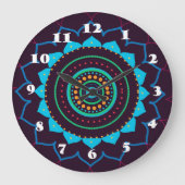 Mandala Wall Clock Grote Klok (Voorkant)