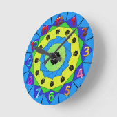 Mandala Wall Clock Ronde Klok (Hoek)