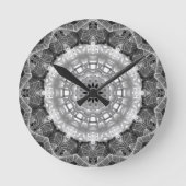 Mandala Wall Clock Ronde Klok (Voorkant)
