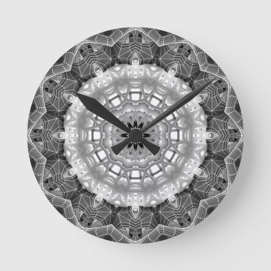 Mandala Wall Clock Ronde Klok (Voorkant)