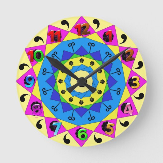 Mandala Wall klok (Voorkant)