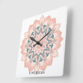 Mandala wandklok – Arabesque kunst (Hoek)