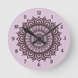 Mandala-wandklok Elegante Spirituele Huisdecoratie Ronde Klok