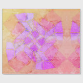 Mandala warme krijt schets cadeaupapier (Vlak)