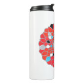 Mandala water bottle  thermosbeker (Gedraaid links)