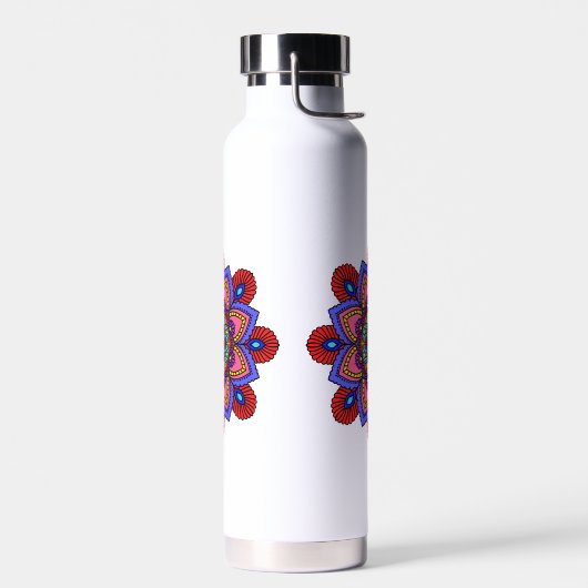 Mandala water bottle waterfles (Links)