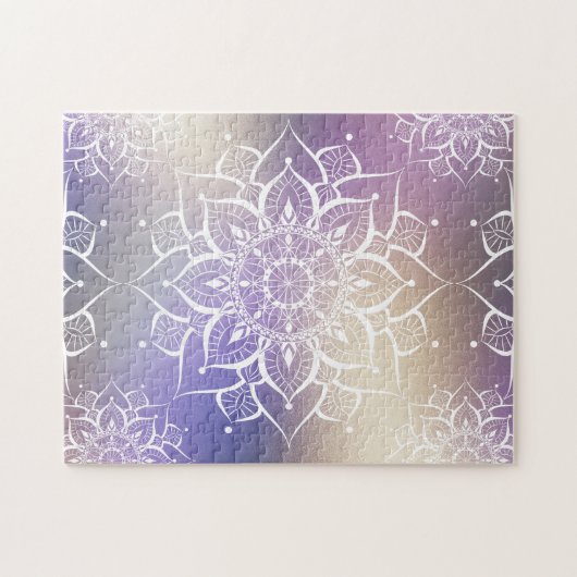 Mandala waterverf nebula yoga zen legpuzzel (Horizontaal)