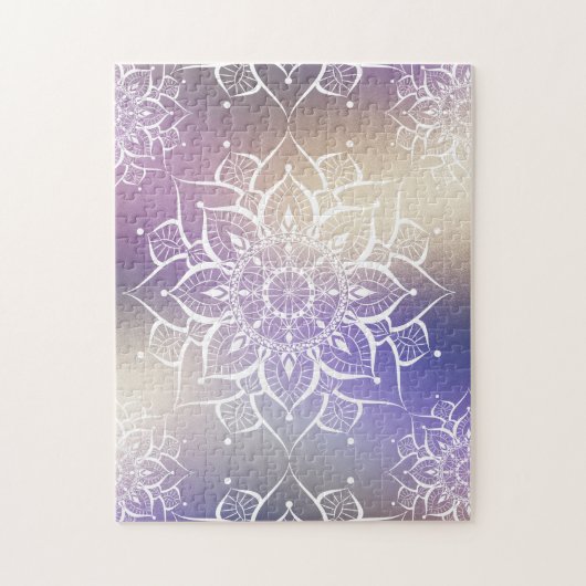 Mandala waterverf nebula yoga zen legpuzzel (Verticaal)