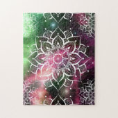 Mandala waterverf nebula yoga zen legpuzzel (Verticaal)