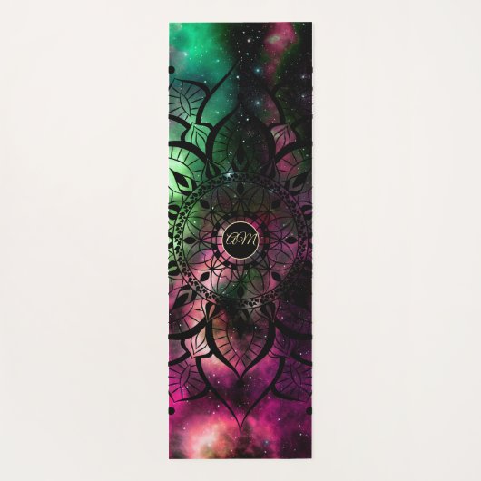 Mandala Waterverf Nevel Initialen Yogamat (Achterkant)