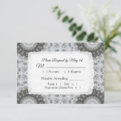 Mandala Wedding RSVP-kaart RSVP Kaartje (Staand voorkant)