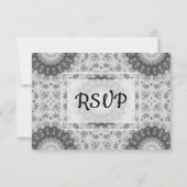 Mandala Wedding RSVP-kaart RSVP Kaartje (Achterkant)