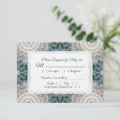 Mandala Wedding RSVP-kaart RSVP Kaartje (Staand voorkant)