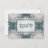 Mandala Wedding RSVP-kaart RSVP Kaartje (Achterkant)