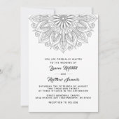 Mandala Wedding Uitnodiging (Voorkant)