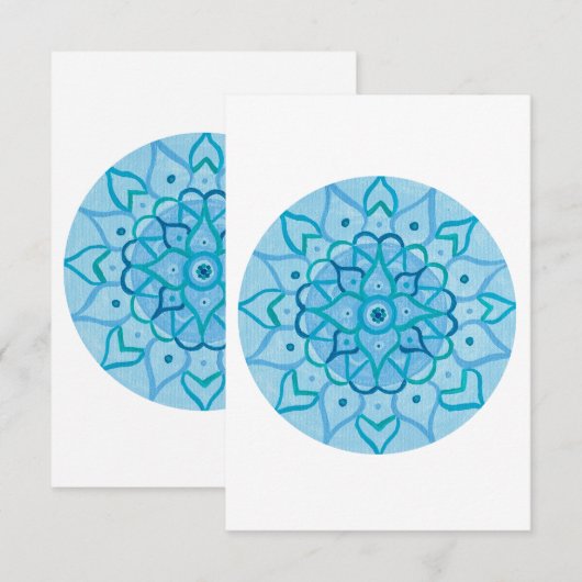 Mandala Wenskaart Bedankkaart (Voorkant / Achterkant)