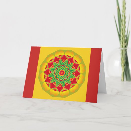 Mandala Wenskaart Kaart (Voorkant)