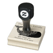 Mandala Whale Silhouette Persoonlijk Rubberstempel (Stempel)