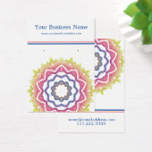 Mandala White Earring Visitekaartje (Bureau)