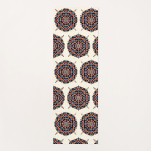 Mandala-Wit Yogamat (Voorkant)