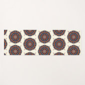 Mandala-Wit Yogamat (Voorkant (horizontaal))