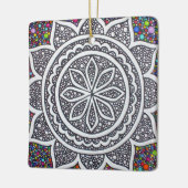 Mandala with Bubbles Keramisch Ornament (Links)