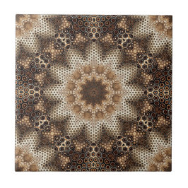 Mandala with Hexagonal Elements Tegeltje