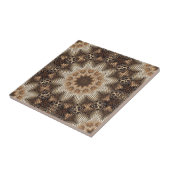 Mandala with Hexagonal Elements Tegeltje (Zijkant)