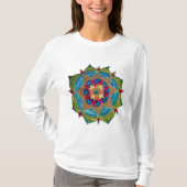 Mandala Women's Basic Long Meve T-Shirt (Voorkant)