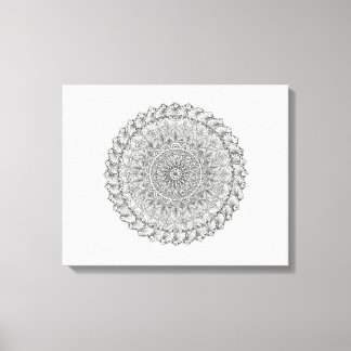 Mandala World Canvas Afdruk