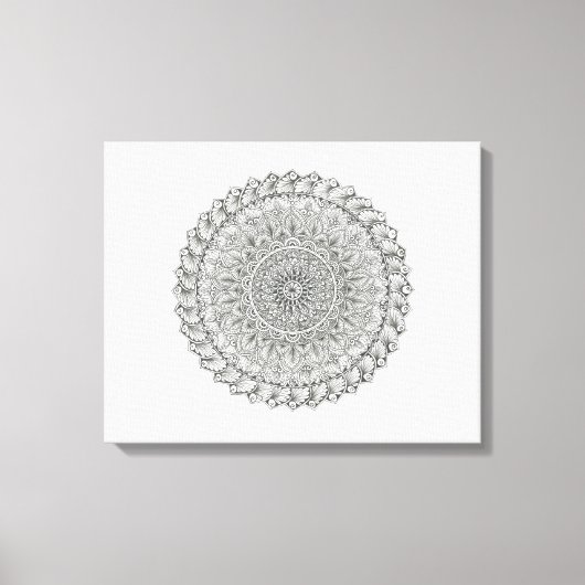 Mandala World Canvas Afdruk (Voorkant)