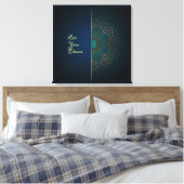 Mandala - Wrapped Canvas (Insitu (Slaapkamer))