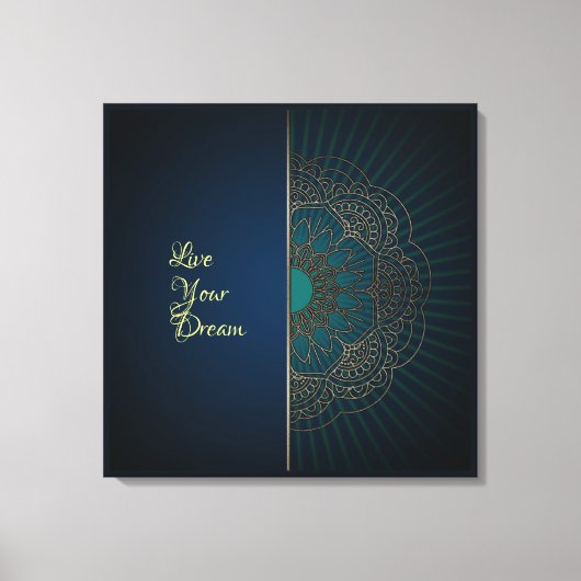 Mandala - Wrapped Canvas Afdruk (Voorkant)
