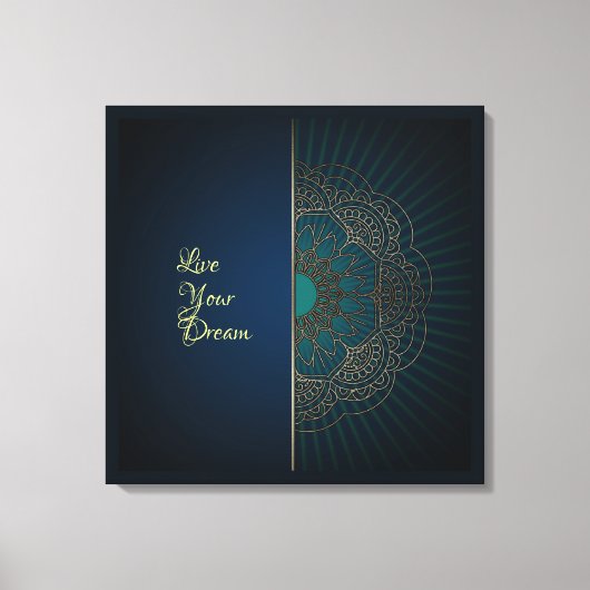 Mandala - Wrapped Canvas Afdruk (Voorkant)