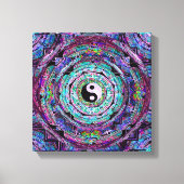 Mandala Yin Yang Canvas Afdruk (Voorkant)