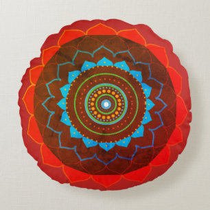 Mandala Yoga Cadeau Foto Ronde kussen
